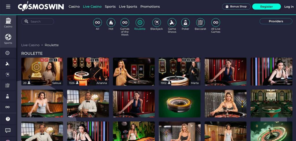cosmoswin-live-roulette-section